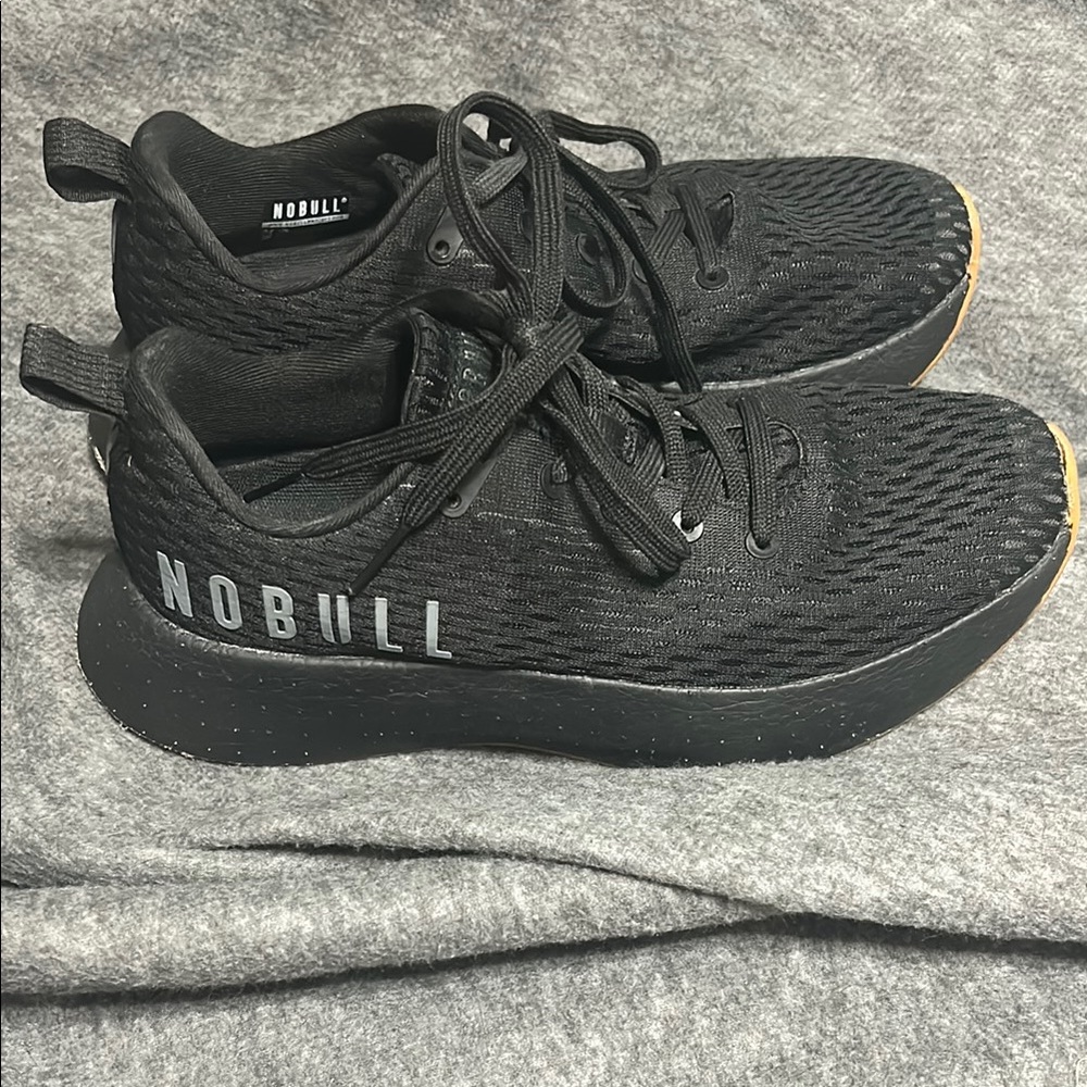 NOBULL Black Athletic Shoes Sleek Mesh Design